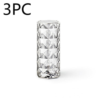 Nordic Crystal USB Table Lamp - Touch Dimming Night Light Decor