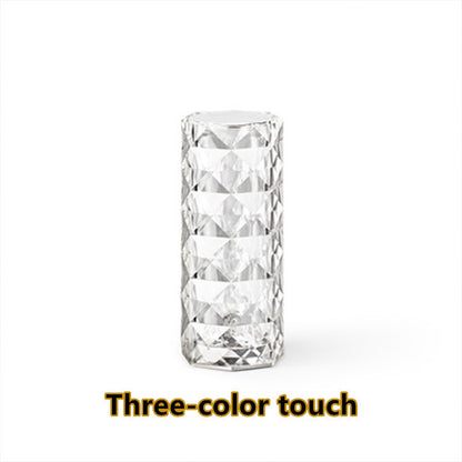 Nordic Crystal USB Table Lamp - Touch Dimming Night Light Decor