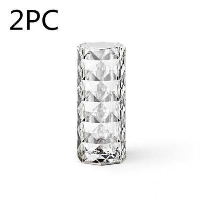 Nordic Crystal USB Table Lamp - Touch Dimming Night Light Decor